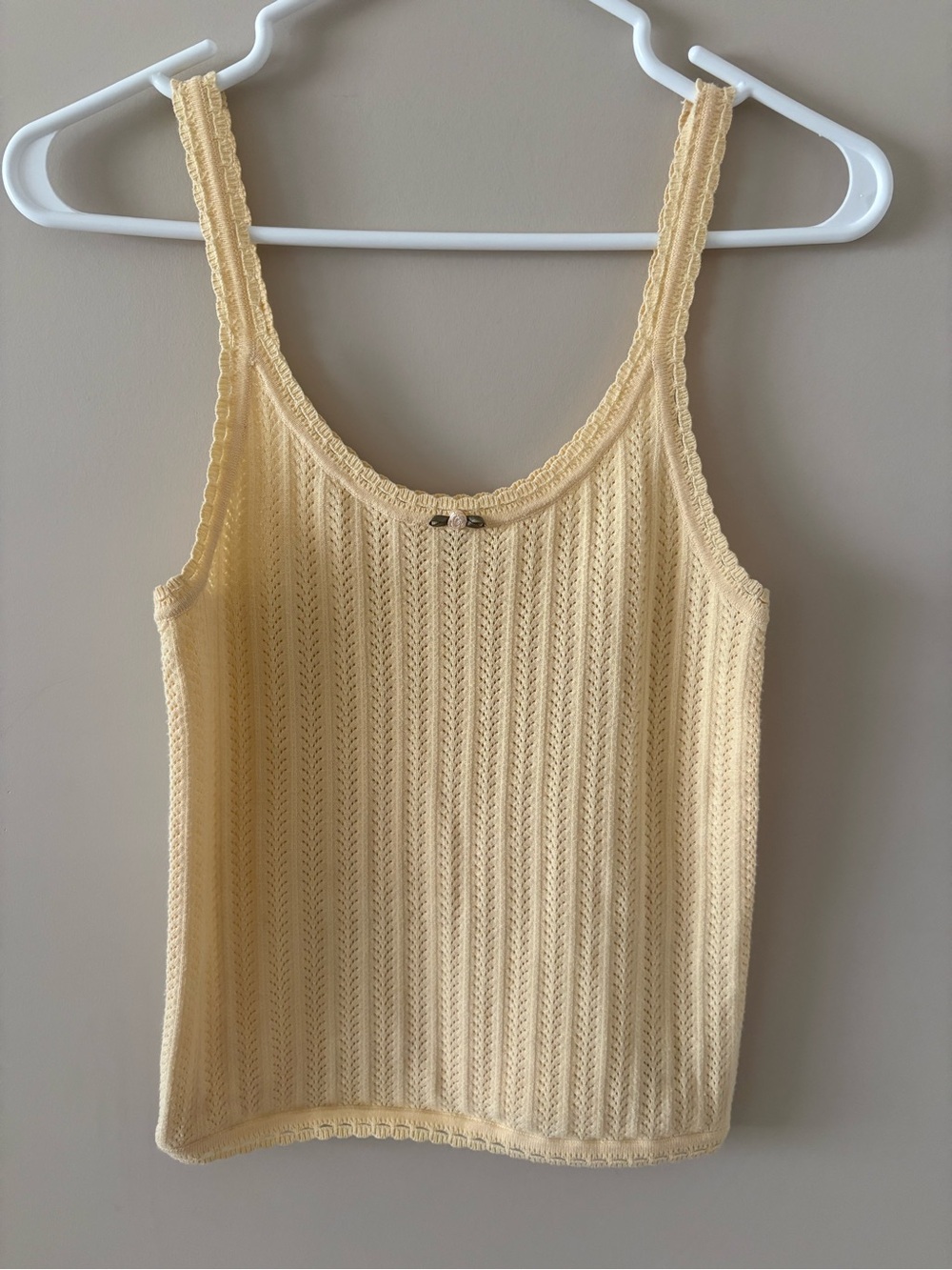 Aritzia Wilfred Yellow Tank Top (S)